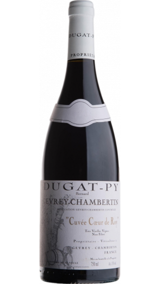 Bottle of Domaine Dugat-Py Gevrey Chambertin Coeur de Roy 2018 wine 750 ml