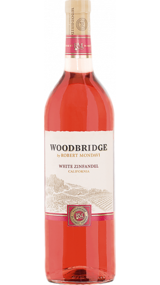 Bottle of Robert Mondavi Woodbridge White Zinfandel 2016 wine 750 ml