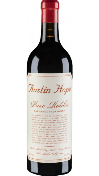 Bottle of Austin Hope Cabernet Sauvignon 2020 wine 750 ml