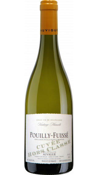 Bottle of Auvigue Pouilly-Fuisse Hors Classe 2018 wine 750 ml