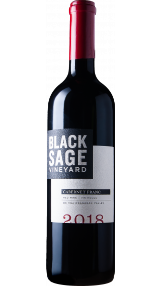 Bottle of Black Sage Vineyard Cabernet Franc 2018 wine 750 ml