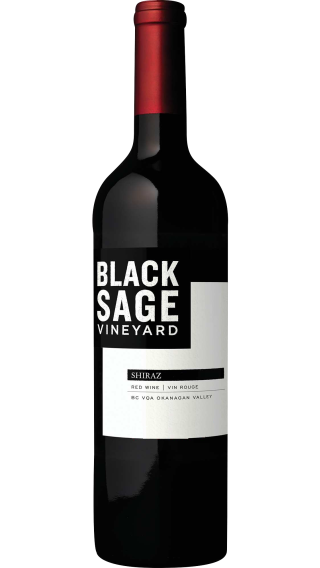 Bottle of Black Sage Vineyard Shiraz 2019 wine 750 ml
