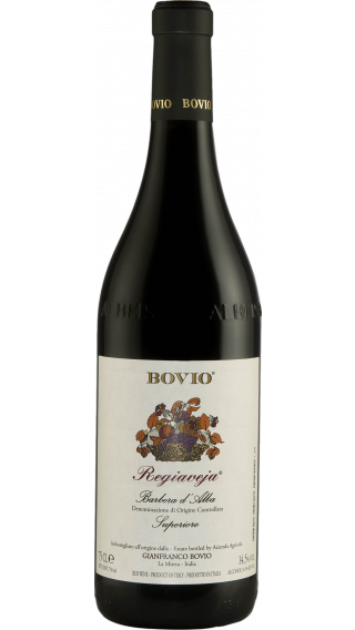 Bottle of Bovio Regiaveja Barbera d'Alba Superiore 2018 wine 750 ml