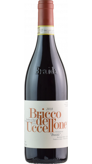 Bottle of Braida Bricco dell' Uccellone Barbera d'Asti 2018 wine 750 ml