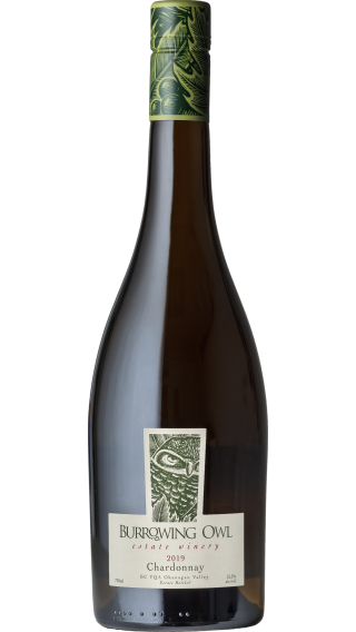 Bottle of Burrowing Owl Chardonnay 2019 wine 750 ml