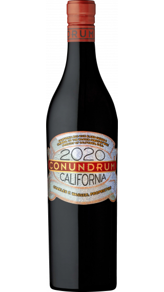 Bottle of Caymus Conundrum Red 2020 wine 750 ml