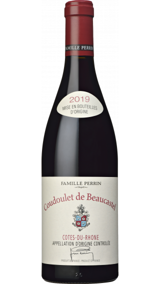 Bottle of Chateau de Beaucastel Cotes du Rhone Coudoulet 2019 wine 750 ml