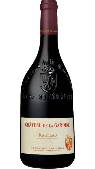 Bottle of Chateau de la Gardine Rasteau 2020 wine 750 ml