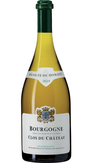 Bottle of Chateau de Meursault Bourgogne Clos du Chateau Chardonnay 2021 wine 750 ml