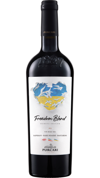 Bottle of Chateau Purcari Freedom Blend 2022 wine 750 ml