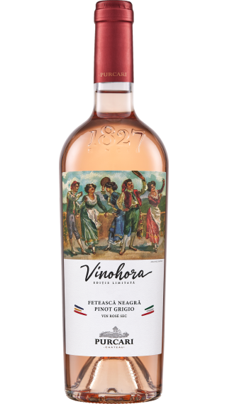 Bottle of Chateau Purcari Vinohora Rose 2022 wine 750 ml