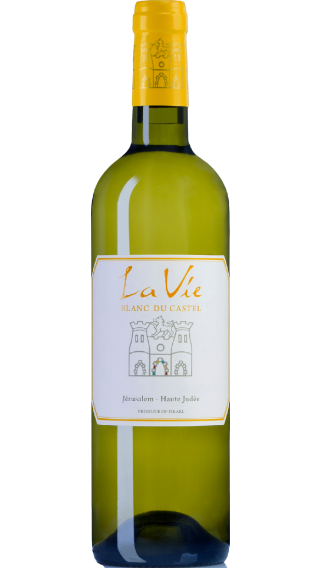 Bottle of Domaine du Castel La Vie Blanc 2022 wine 750 ml