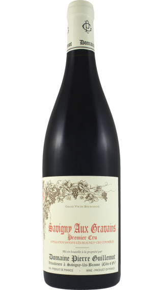 Bottle of Domaine Pierre Guillemot Savigny les Beaune Premier Cru Aux Gravains 2022 wine 750 ml