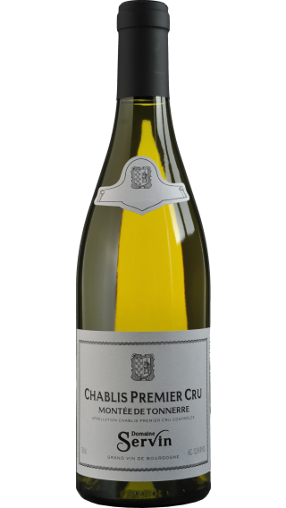 Bottle of Domaine Servin Chablis Premier Cru Montee de Tonnerre 2022 wine 750 ml