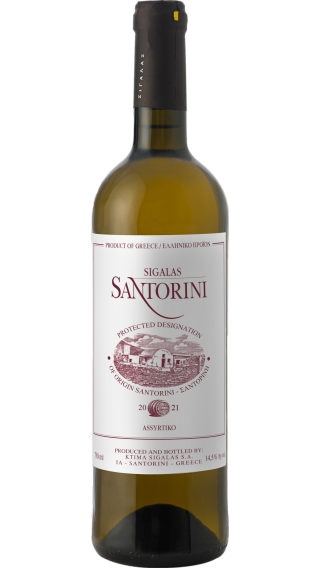 Bottle of Domaine Sigalas Santorini Barrel Assyrtiko 2022 wine 750 ml