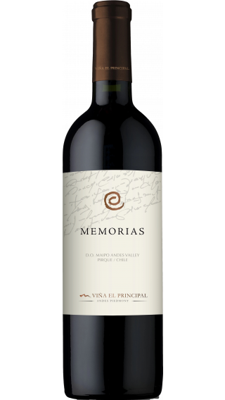 Bottle of El Principal Memorias 2015 wine 750 ml
