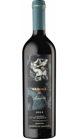 Bottle of Tikal Amorio Malbec 2014 wine 750 ml