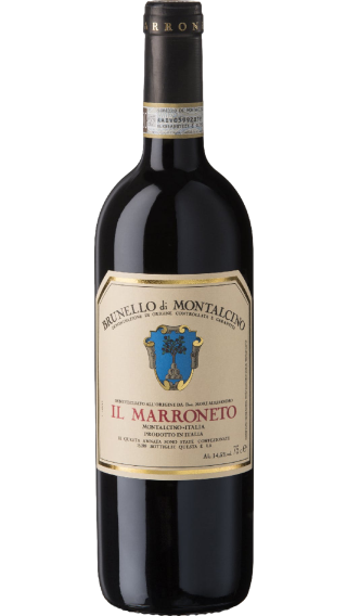 Bottle of Il Marroneto Brunello di Montalcino 2018 wine 750 ml