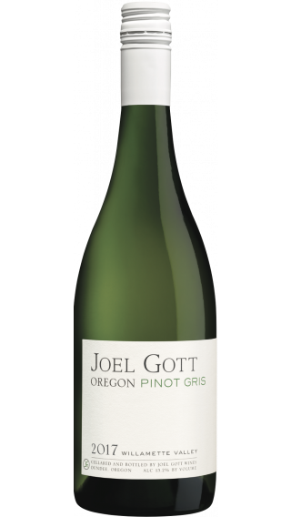 Bottle of Joel Gott Oregon Pinot Gris 2017 wine 750 ml