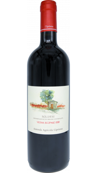 Bottle of La Cipriana Vigna Scopaio 339 Bolgheri Rosso 2020 wine 750 ml