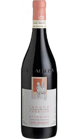 Bottle of Fratelli Alessandria Prinsiot Langhe Nebbiolo 2017 wine 750 ml