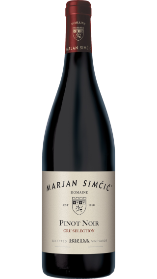 Bottle of Marjan Simcic Pinot Noir Cru Selection 2021 wine 750 ml