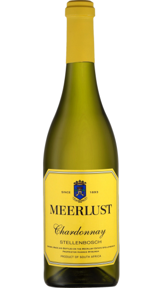 Bottle of Meerlust Chardonnay 2022 wine 750 ml