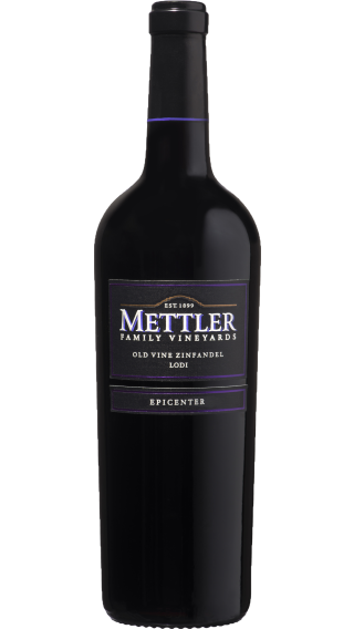 Bottle of Mettler Old Vine Zinfandel 2019 wine 750 ml