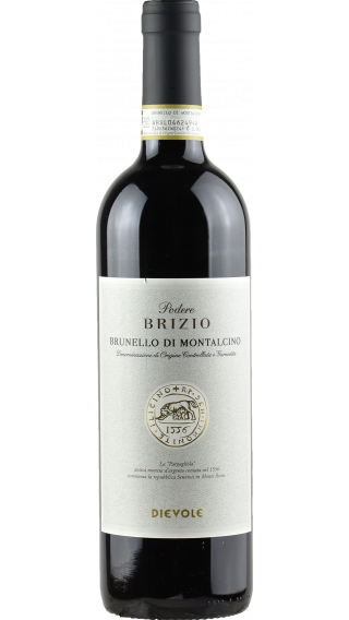 Bottle of Podere Brizio Brunello di Montalcino 2016 wine 750 ml