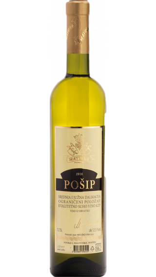 Bottle of Matusko Posip 2021 wine 750 ml