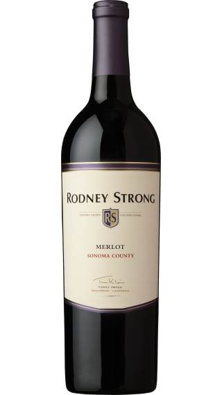 Bottle of Rodney Strong Merlot 2018 wine 750 ml