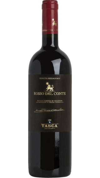Bottle of Tasca d'Almerita Tenuta Regaleali Rosso Del Conte 2017 wine 750 ml