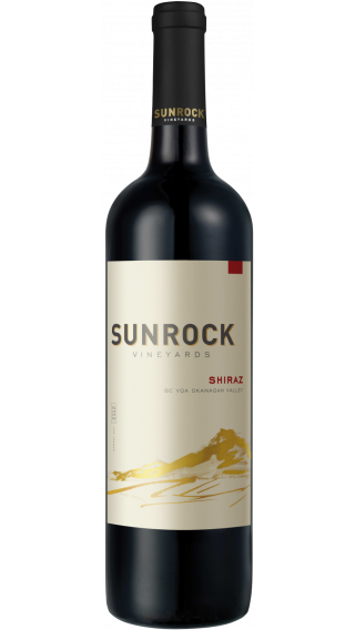 Bottle of Sunrock Shiraz 2017 wine 750 ml