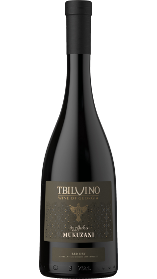 Bottle of Tbilvino Mukuzani 2021 wine 750 ml