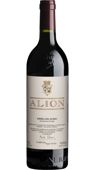Bottle of Vega Sicilia Alion 2019 wine 750 ml
